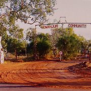 Mowanjum community gate 1970s